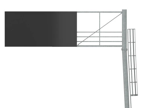 Tabella delle informazioni sui segnali del pannello principale delle infrastrutture stradali Modello 3D
