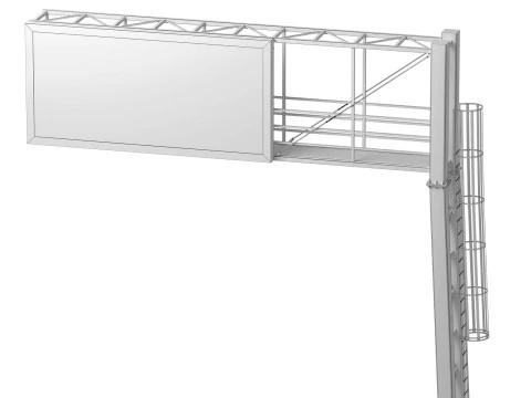 Tabella delle informazioni sui segnali del pannello principale delle infrastrutture stradali Modello 3D