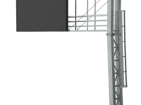 Tabel info tanda panel yang dipimpin infrastruktur jalan Model 3D