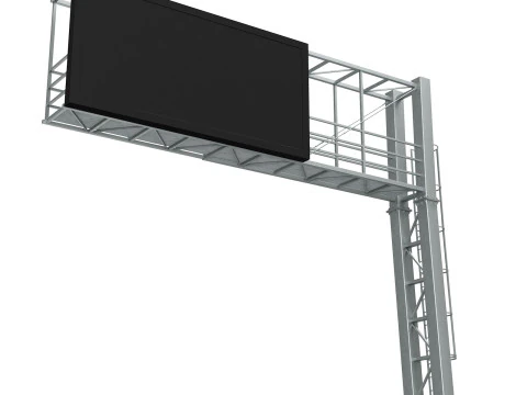 Tabella delle informazioni sui segnali del pannello principale delle infrastrutture stradali Modello 3D