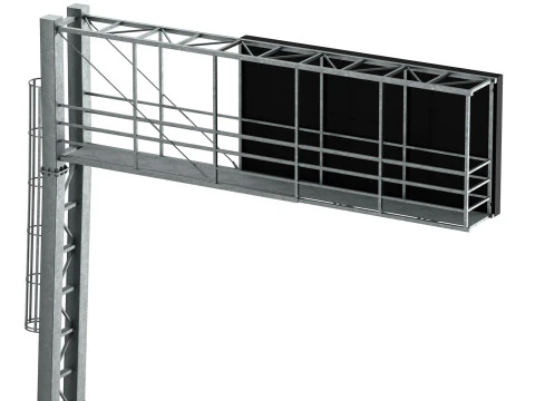 Tabella delle informazioni sui segnali del pannello principale delle infrastrutture stradali Modello 3D