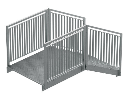 금속계단의 단면 04 3D 모델