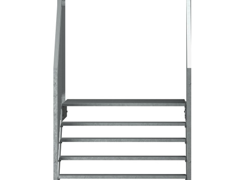 금속계단의 단면 04 3D 모델