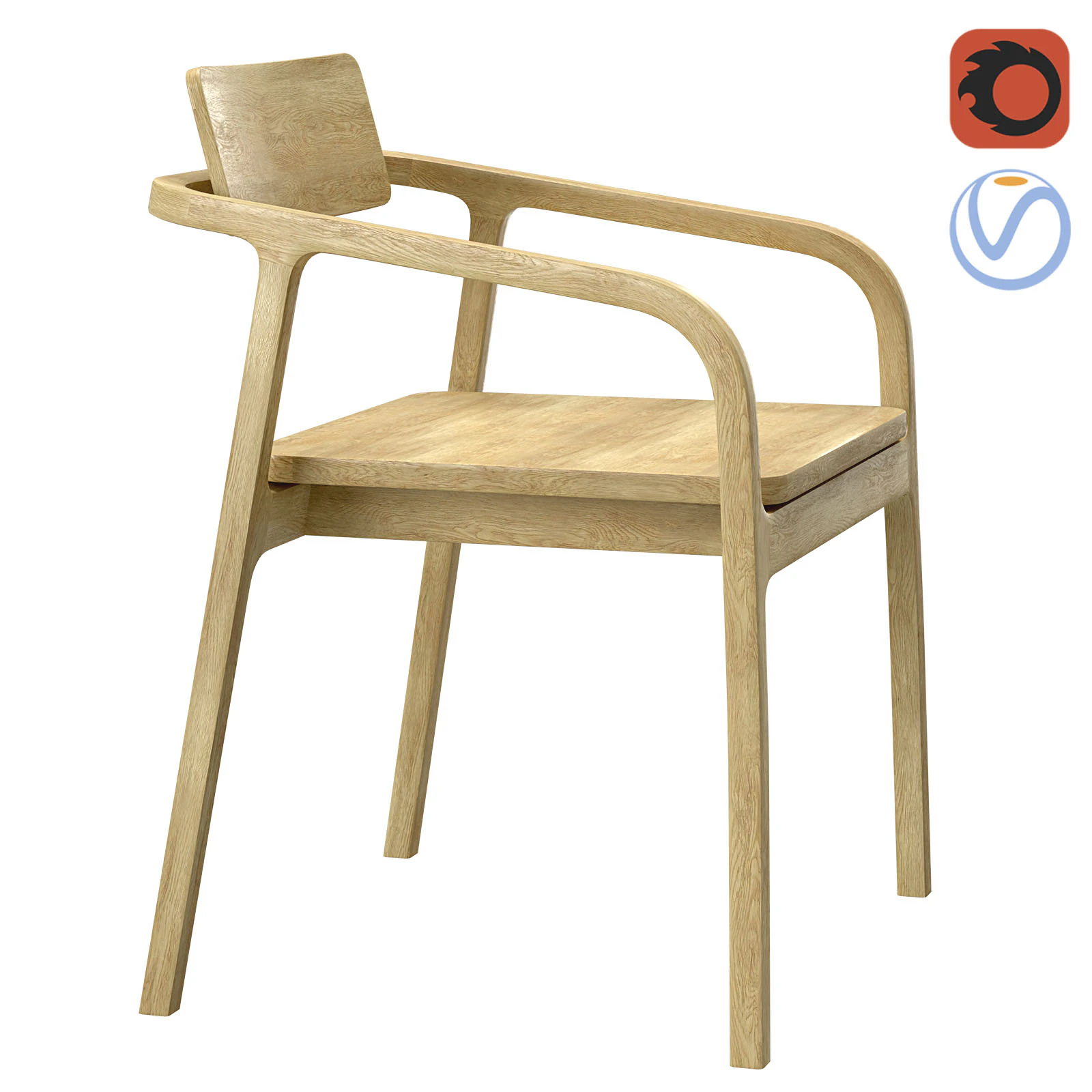 Sedia Vaste Chaise Olmsted Modello 3D .c4d .max .obj .3ds .fbx .stl .blend 