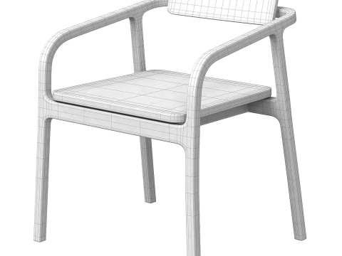 ヴァステ 長椅子 オルムステッド チェア 3Dモデル