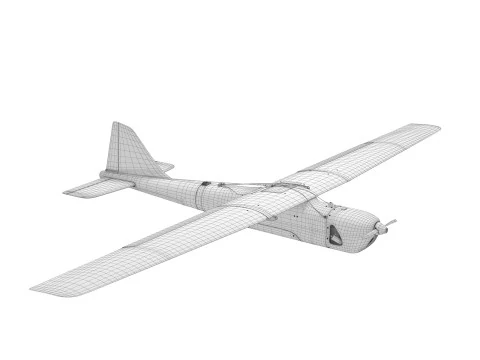 UAV Drone Orlan 10 3D Model