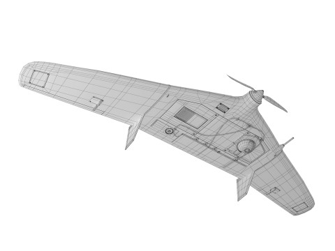TACHIONE DEL VEICOLO AEREO SENZA PILOTA Modello 3D