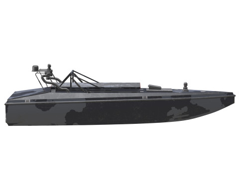 Kendaraan permukaan tak berawak serba guna bayi laut Ukraina Model 3D