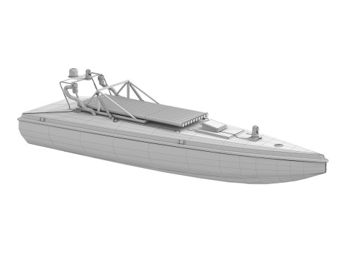 Kendaraan permukaan tak berawak serba guna bayi laut Ukraina Model 3D