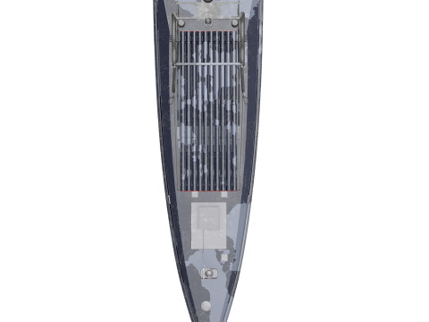 Kendaraan permukaan tak berawak serba guna bayi laut Ukraina Model 3D