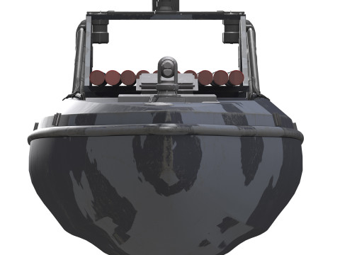 Kendaraan permukaan tak berawak serba guna bayi laut Ukraina Model 3D