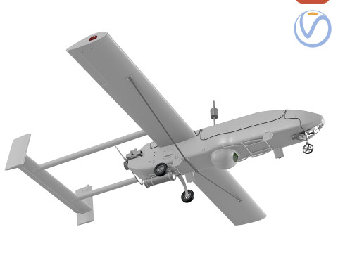 Drone de reconnaissance AAI RQ-2 Pioneer Modèle 3D