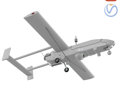 Drone UAV da ricognizione AAI RQ-2 Pioneer Modello 3D