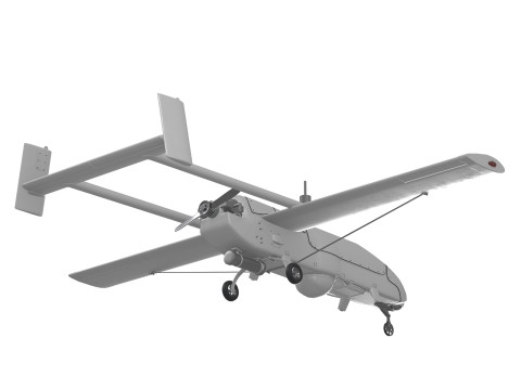 AAI RQ-2 Öncü Keşif İHA drone 3D Model