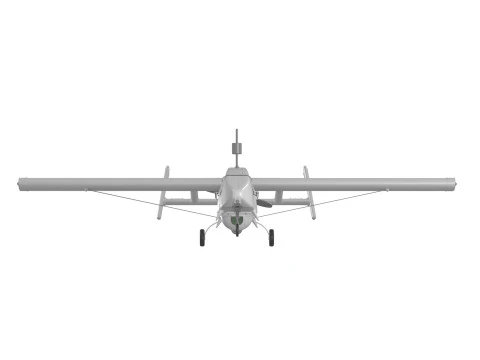 Drone UAV da ricognizione AAI RQ-2 Pioneer Modello 3D