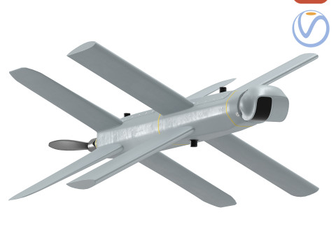 Drone Kamikaze UAV Lancet ZALA Model 3D