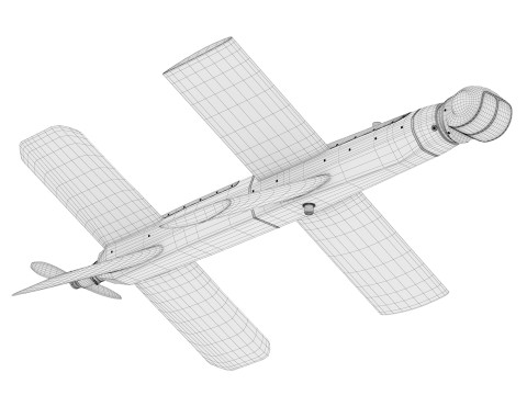 ZALA Lancet UAV Kamikaze Drone Modelo 3D
