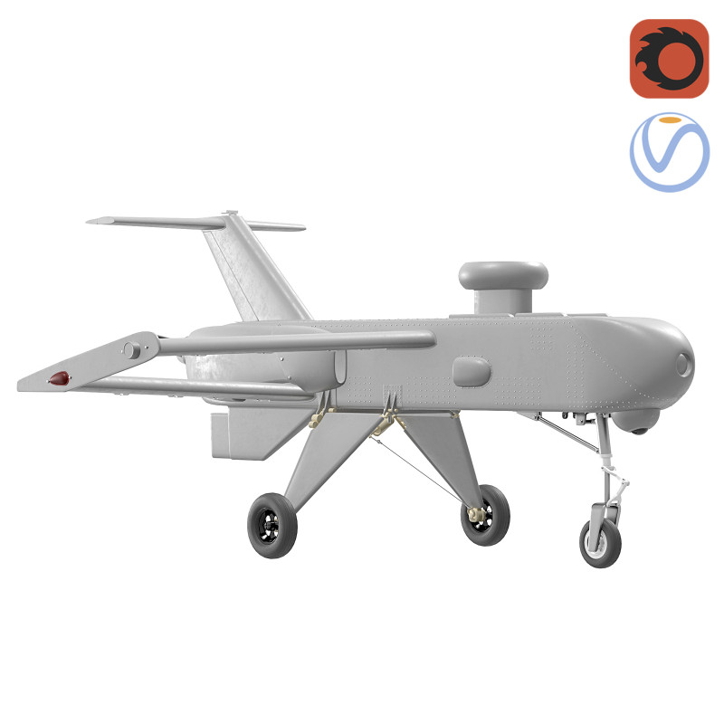 Dron Alliant RQ-6 Outrider Model 3D .c4d .max .obj .3ds .fbx .stl .blend 