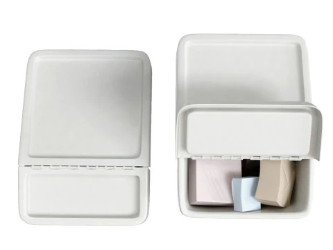 Lixeira Sortera Ikea com tampa branca Modelo 3D