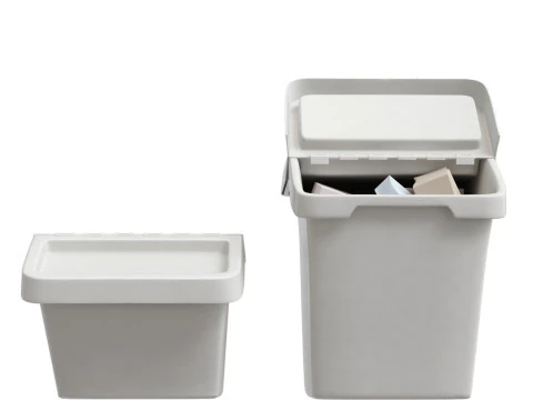 Lixeira Sortera Ikea com tampa branca Modelo 3D