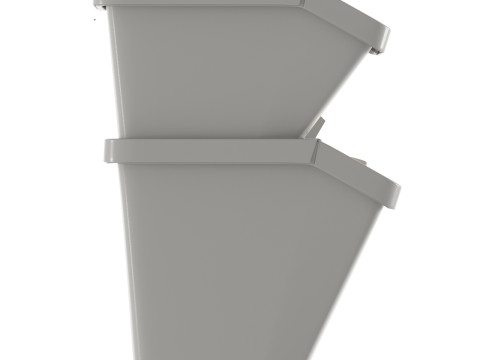 Lixeiras Ikea Sortera brancas Modelo 3D