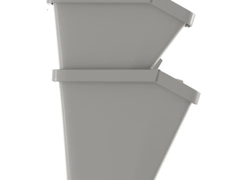 Ikea Sortera Recycling bins white 3D Model