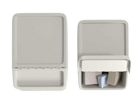 Lixeiras Ikea Sortera brancas Modelo 3D