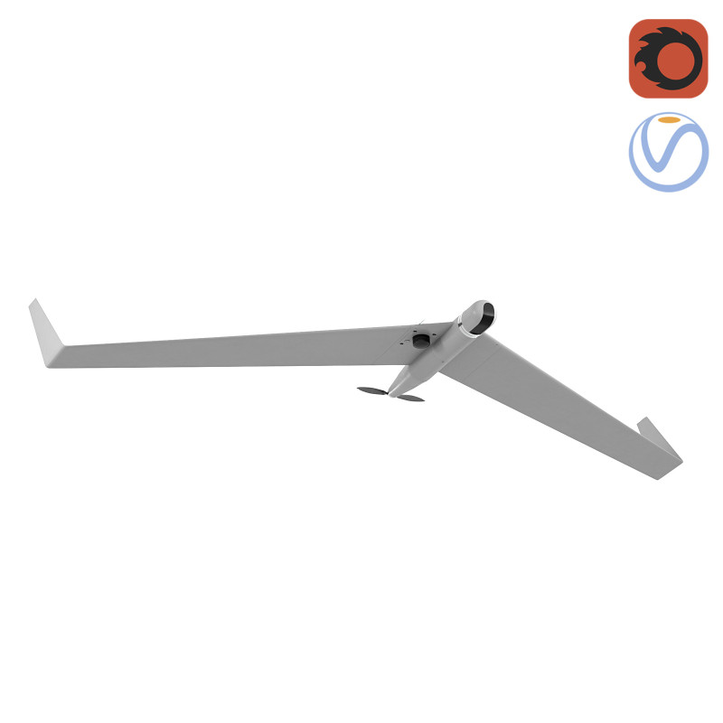 Onbemand luchtvoertuig Zala 421 3D Model .c4d .max .obj .3ds .fbx .stl .blend 