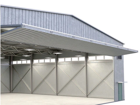 Hangar per aerei in metallo Modello 3D