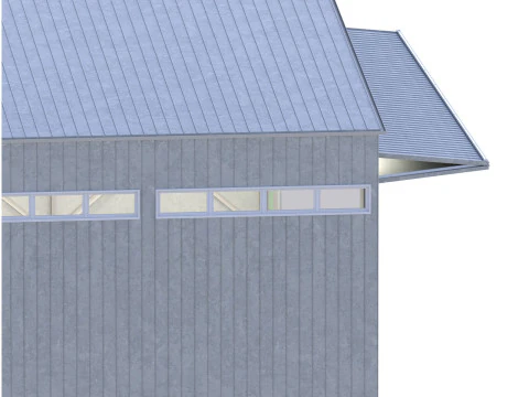 Hangar per aerei in metallo Modello 3D