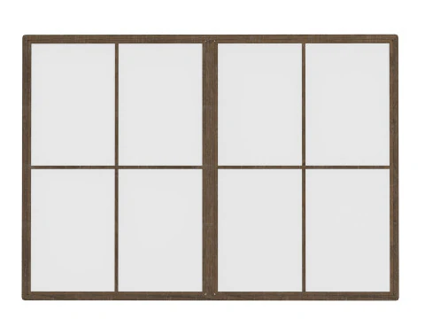 Eski fabrika pencereleri paketi 3D Model