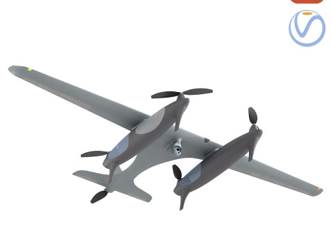 Unmanned Heven Drone Raider Modelo 3D