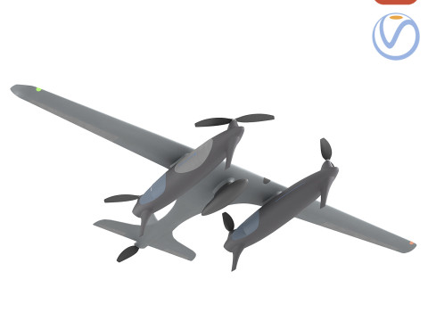 Unmanned Heven Drone Raider loader Modelo 3D