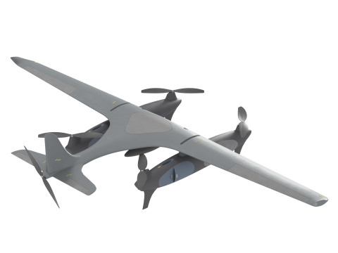 Caricatore Heven Drone Raider senza pilota Modello 3D