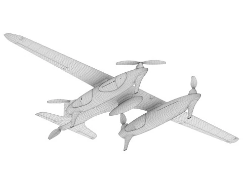 Unmanned Heven Drone Raider loader 3D Model