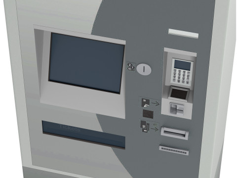 Ticket validation card payment machine 3D Model