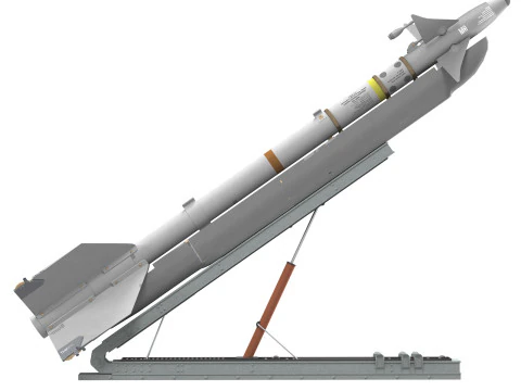 R-73 AA 11 Archer SeeDragon Launcher 3D Model
