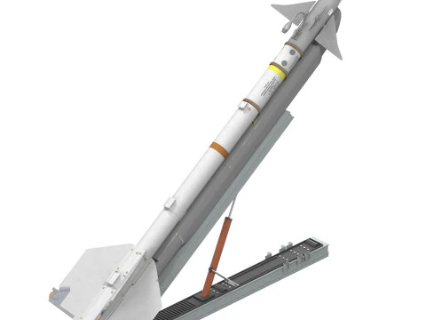 R-73 AA 11 Archer SeeDragon Launcher 3D Model