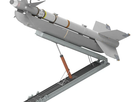 R-73 AA 11 Archer SeeDragon Launcher 3D Model