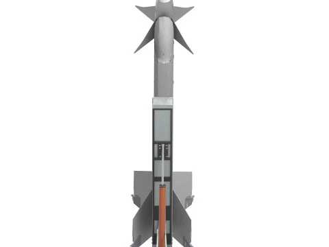 R-73 AA 11 Archer SeeDragon Launcher 3D Model