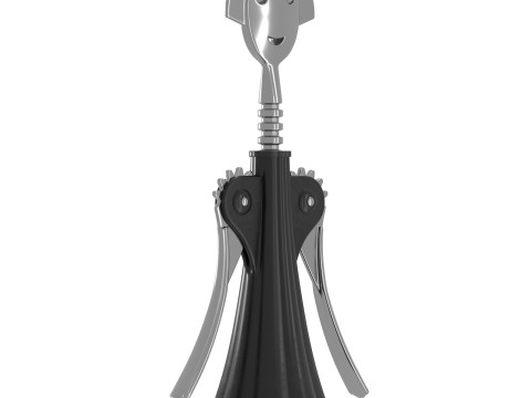 Decorative corkscrew for wine bottle 3D Model