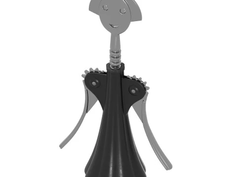Decorative corkscrew for wine bottle 3D Model