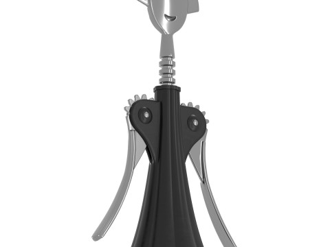 Decorative corkscrew for wine bottle 3D Model