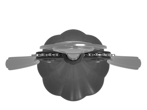 Decorative corkscrew for wine bottle 3D Model