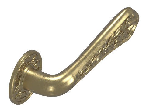 Pegangan pintu Sharjah sige gold Gaya klasik Model 3D