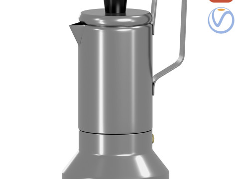 Paslanmaz &ccedil;elik ocak i&ccedil;in espresso makinesi 3D Model