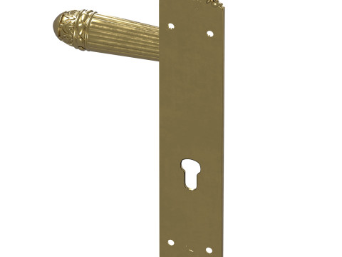 Maniglia per porta Versailles sige oro Modello 3D