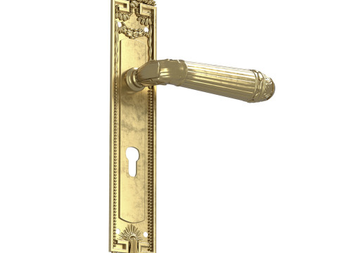 Maniglia per porta Versailles sige oro Modello 3D