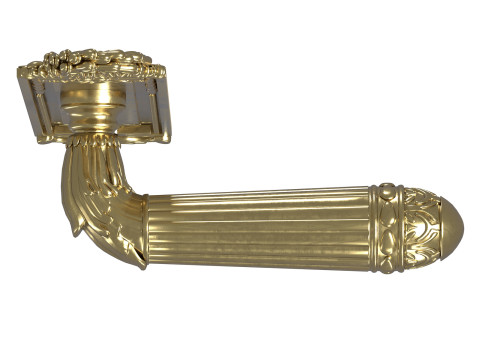 Maniglia per porta Versailles sige oro Modello 3D