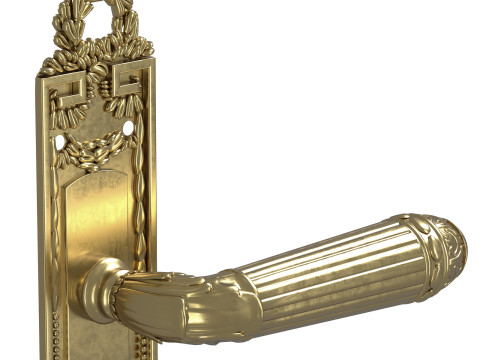 Maniglia per porta Versailles sige oro Modello 3D